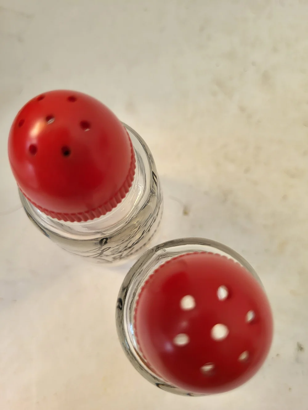 1950s Hazel Atlas Phil Smidt & Son Hammond, Indiana Salt and Pepper Shakers